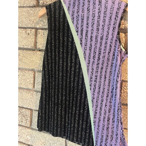 Jamie Sadock S Multicolor Sleeveless Pleated Polo Top With Snap Details 100% Pol - Picture 8 of 8